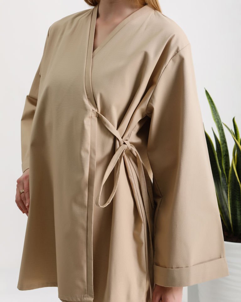 Yandan Bağlamalı Kimono