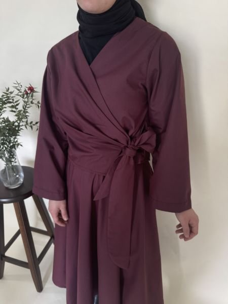 Bordo Etek Kimono Takım