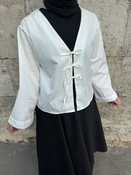 Beyaz Pamuk Kimono