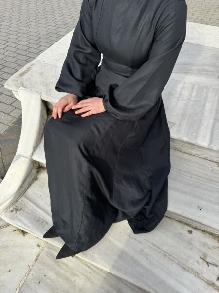 Lacivert Kuplu Elbise