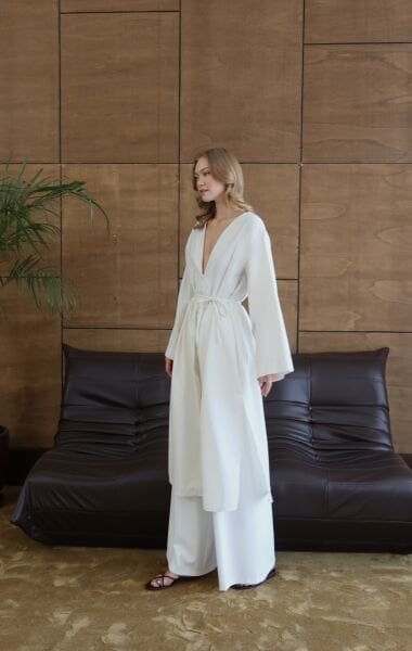 Uzun Keten Kimono