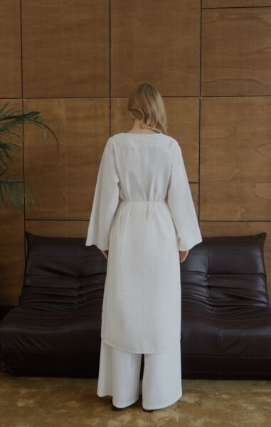 Uzun Keten Kimono