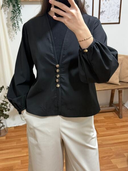 Siyah Basic Kimono