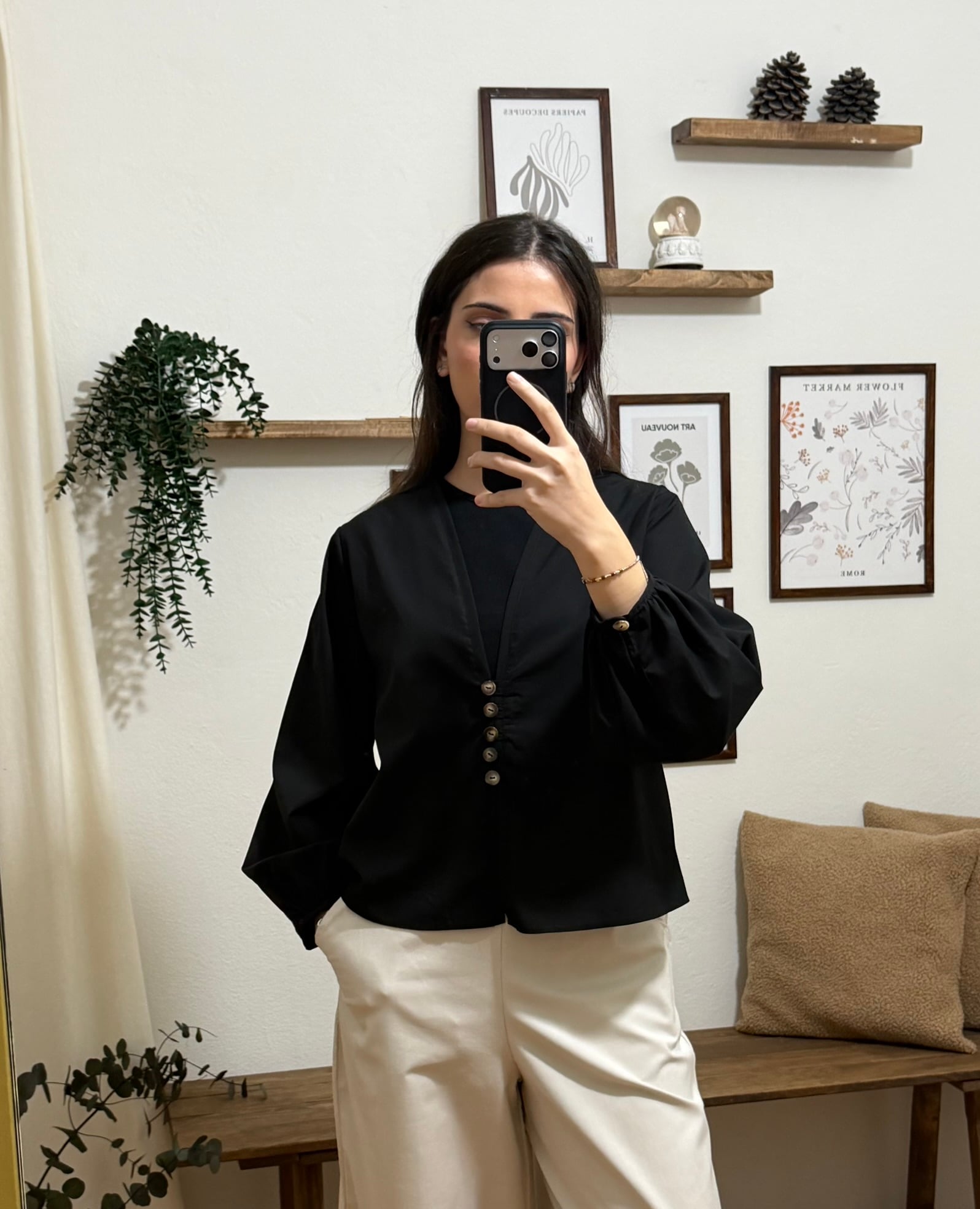 Siyah Basic Kimono