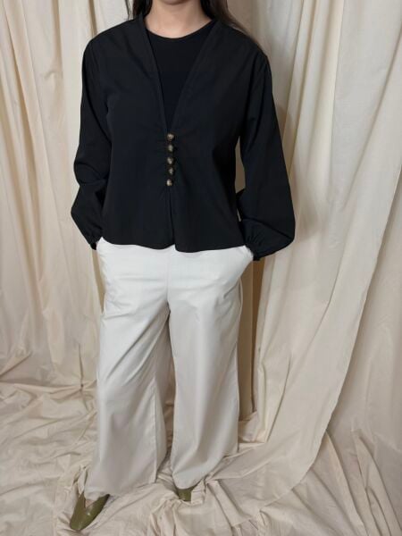 Siyah Basic Kimono